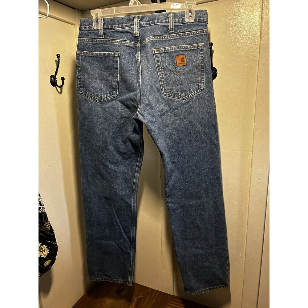 Carhartt Traditional Straight Leg Jeans Men’s 34x32 Blue Jeans - Picture 5 of 8